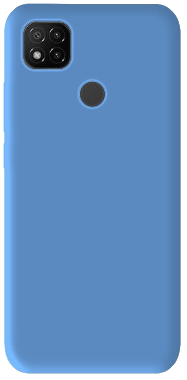 Coque silicone unie compatible Mat Bleu Xiaomi Redmi 9C