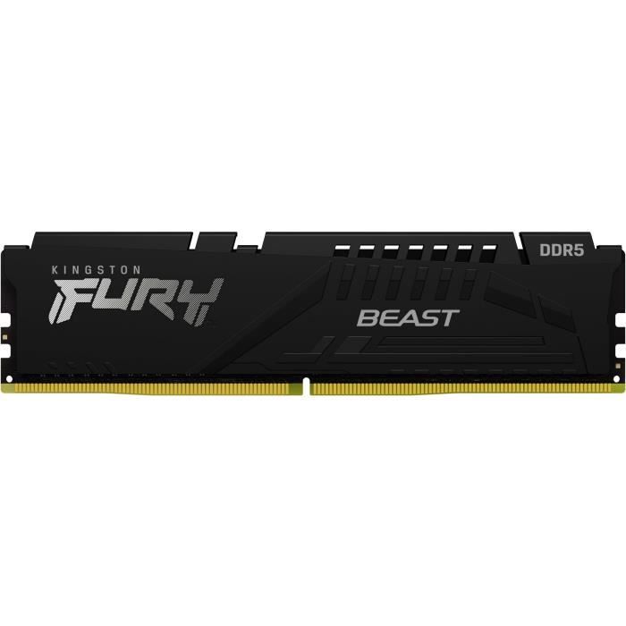 Kingston Fury™ Beast DDR5 - 32 Go (2 x 16 Go) - 5600 MT/s C36 - AMD EXPO - Noir - Neuf