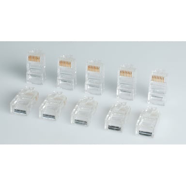 ROLINE Cat.5e Modular Plug, 8p8c, unshielded, for Stranded Wire 10 pcs.