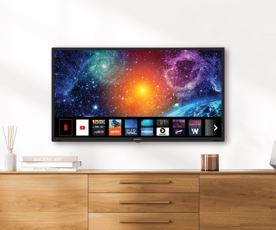 TV Smart 32'' HD LED 80 cm Netflix YouTube PrimeVideo