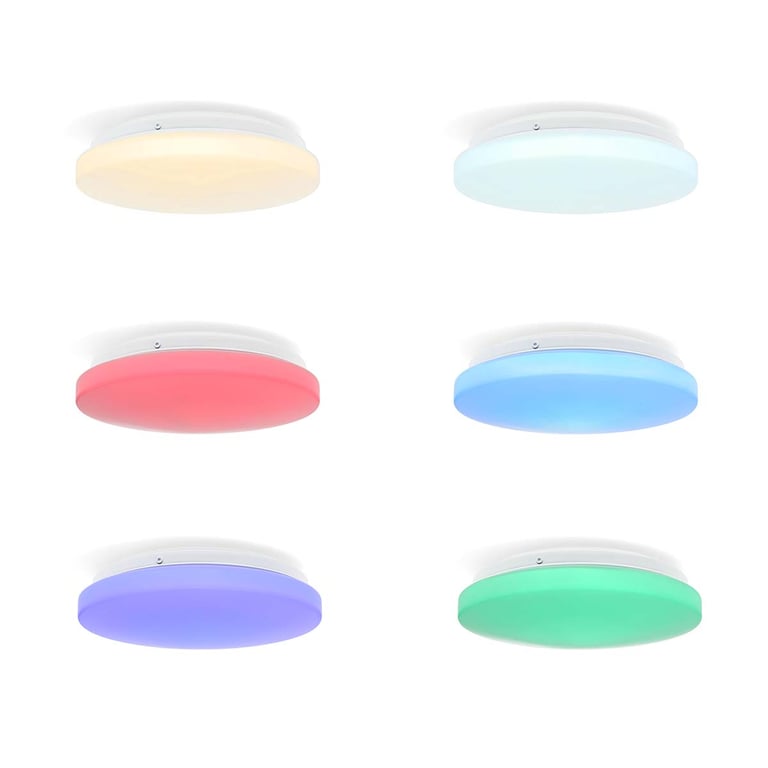 Plafonnier Intelligent Wi Fi RVB Rond IP44 1820lm Neuf - vue 4