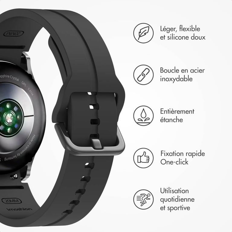 Bracelet Samsung Galaxy Watch 7 20mm - vue 6