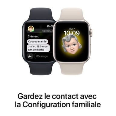 Watch SE (2022) 40 mm - GPS -  Boîtier Aluminium - Lumière stellaire