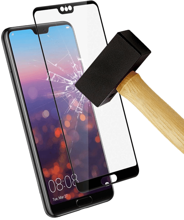 Film verre trempé 4D Noir compatible Huawei P Smart Z