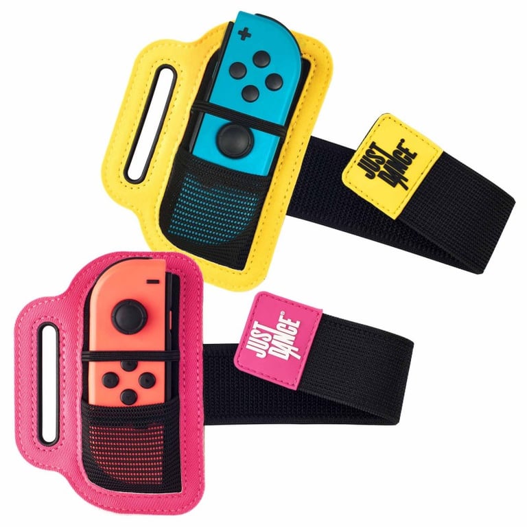 Just Dance 2023 Officiel Dance Straps Pack De 2 Brassards Pour Joycon Bracelet Élastique Réglable Avec Emplacement Pour Joy Cons Nintendo Switch - vue 3