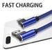 Cable Fast Charge 90 degres Micro USB pour Smartphone Android Connecteur Recharge Chargeur Universel