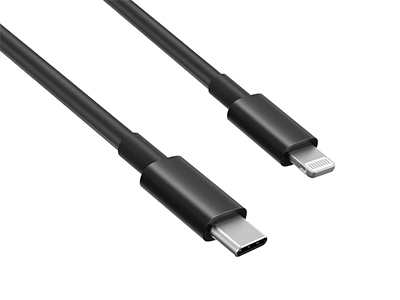 Hamlet XCUC-LGT150 cable de conector Lightning 1,5 m Negro