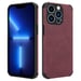 Coque pour Apple iPhone 11 PRO MAX en Bourgogne Violet Housse de protection Étui en silicone TPU avec dos en similicuir élégant