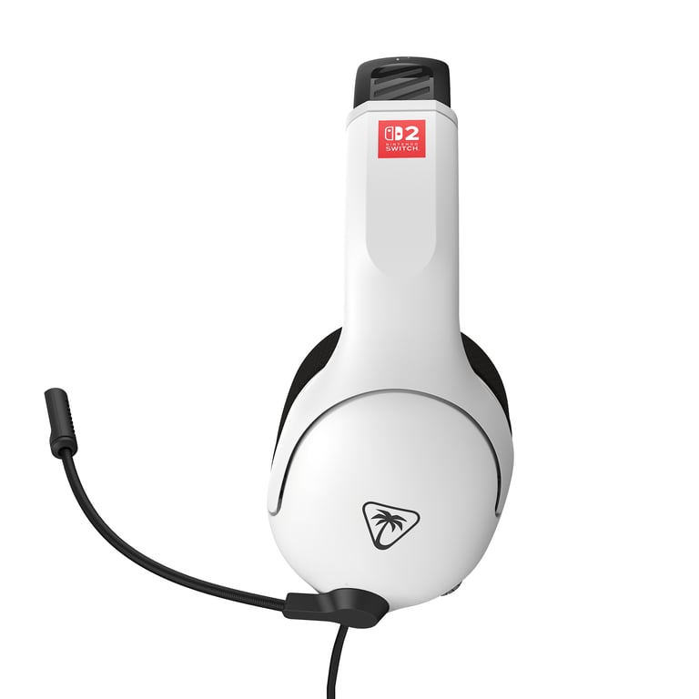 Turtle Beach Airlite Fit Noir et Blanc Casque de gaming filaire sous licence officielle pour Nintendo Switch 2, Nintendo Switch, Lite - Modèle OLED - Neuf