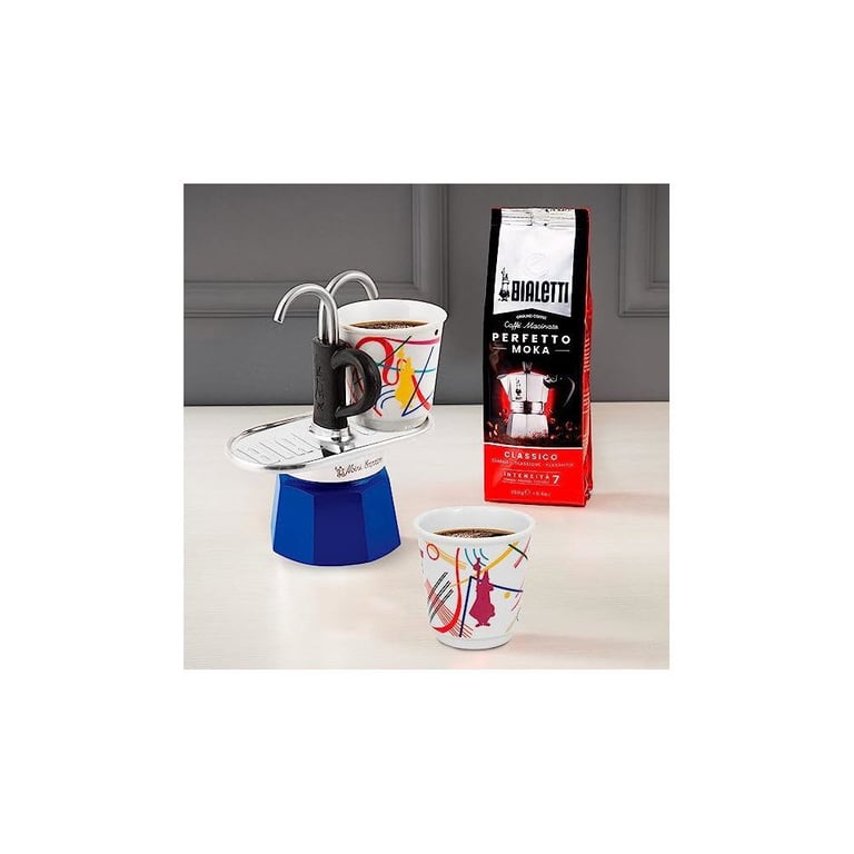 Cafetière Moka Bialetti Mini Express Arte Kandinsky – 2 Tasses, Aluminium - vue 8
