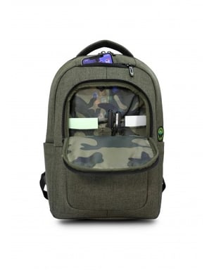 Urban Factory ECB34UF Borsa per laptop 35,8 cm (14.1'') Zaino Khaki