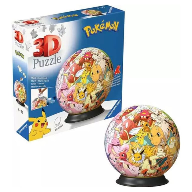 Puzzle 3D Ball 72 pièces : Pokémon Ravensburger France - vue 3