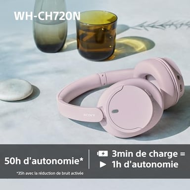 Sony WH-CH720 Casque Avec fil &sans fil Arceau Appels/Musique USB Type-C Bluetooth Noir