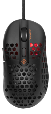 DELTACO GAMING - DM420 - Ratón óptico para juegos 6400 DPI, 1000 Hz, ultraligero, RGB, 6 botones