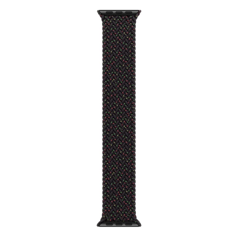Bracelet Solo tressé pour Apple Watch | 44/45/46/49 mm - Taille 8 - Black Unity - Neuf