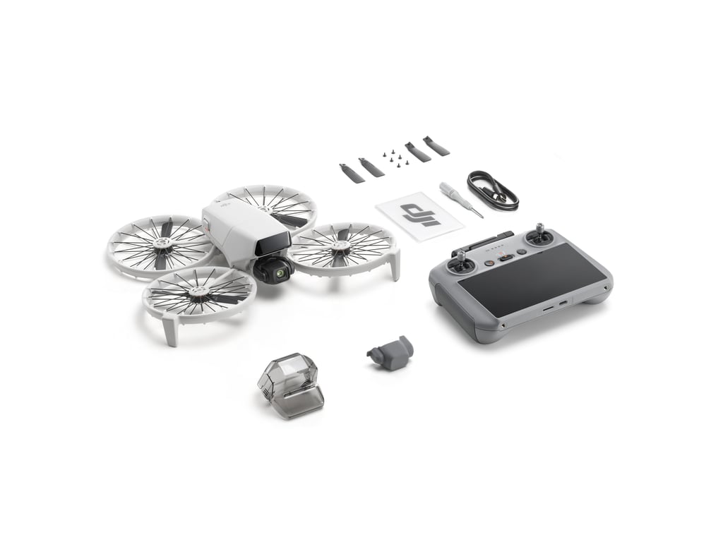 Pack DJI Flip 4 rotors & RC 2 - Quadcoptère 48 MP 3840 x 2160 pixels 3110 mAh Noir, Blanc - Excellent état
