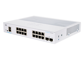 Cisco CBS350-16T-2G-EU commutateur réseau Géré L2/L3 Gigabit Ethernet (10/100/1000) Argent - Neuf