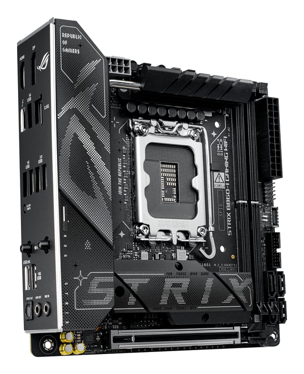 ASUS ROG STRIX B860 I GAMING WIFI - vue 3