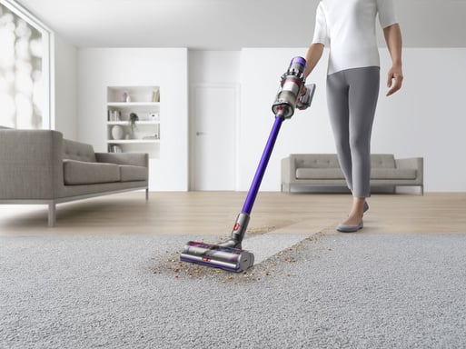 Dyson V11 Advanced Aspiradora escoba 2 en 1 Batería Secar Sin bolsa 545 W Níquel, Púrpura