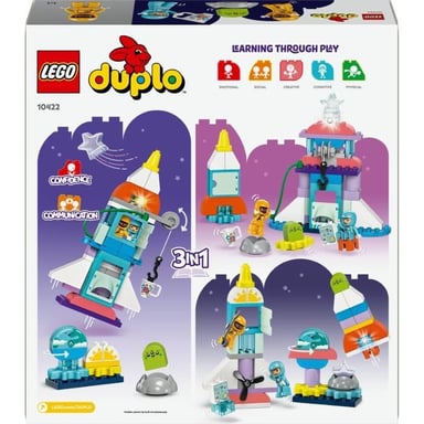 LEGO® DUPLO® 3-in-1 Avventura nello spazio: navetta ed esplorazione