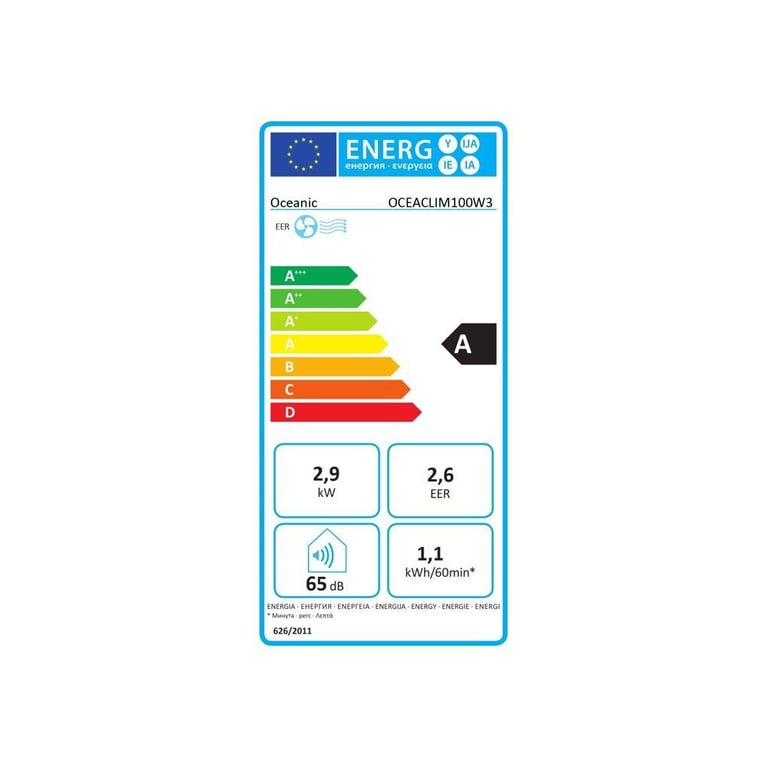 Climatiseur Mobile OCEANIC 10000 BTU – 2930W Déshumidificateur Programmable Classe A - vue 3