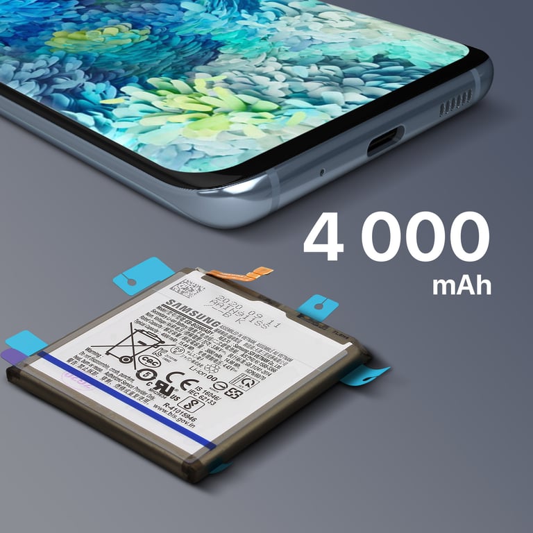 Batterie Interne Samsung Galaxy S20 4000mAh Original EB BG980ABY Service Pack - vue 4