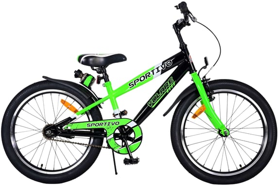 Volare 22114 City Bike Nero, Verde 20 '' bici