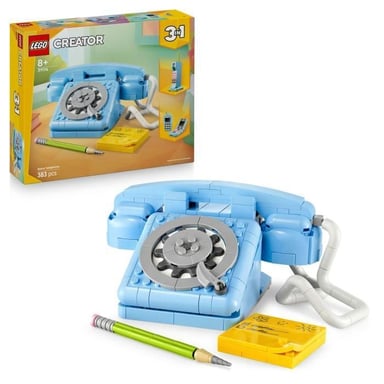 Creator 3-en-1 31174 Le Téléphone Rétro - Jeu de Construction des 8 ans - Neuf