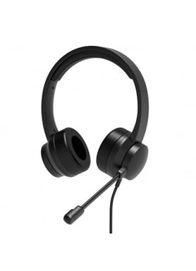 Port Designs 901605 Cuffie cablate con archetto USB Type-A Nero