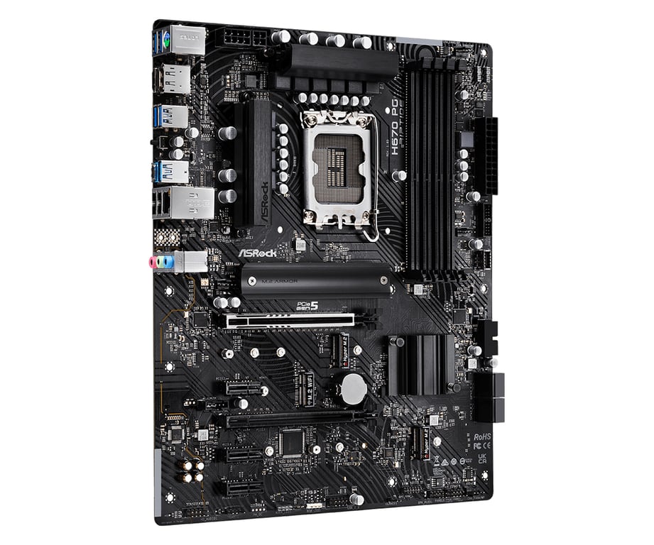 Asrock H670 PG Riptide Intel H670 LGA 1700 ATX Neuf - vue 3