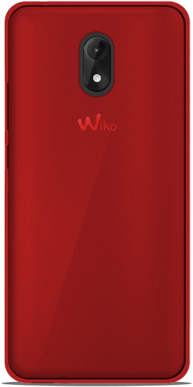 Coque silicone unie compatible Givré Rouge Wiko Lenny 5