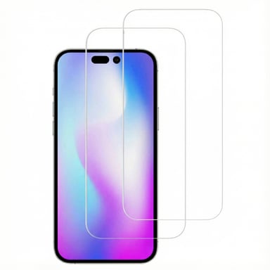 Accezz Protection d'écran en verre trempé 2-pack pour Apple iPhone 14 Pro