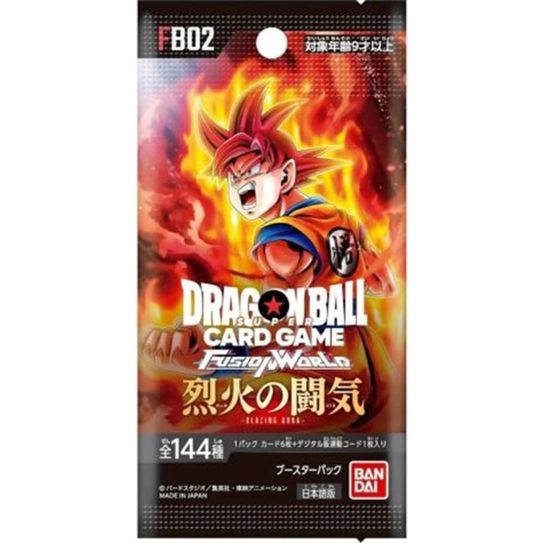 Carte à collectionner Bandai Boosters de 6 cartes Dragon Ball Super Card Game Fusion World : Blazing Aura - vue 2