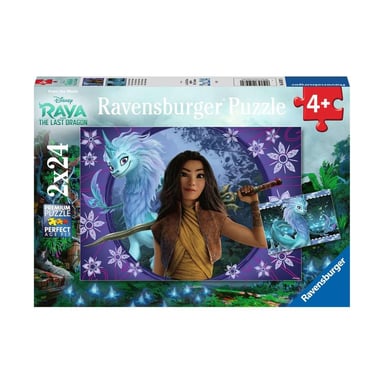 Puzzle educativo Sisu Dragon Raya - 2x24 piezas para niños