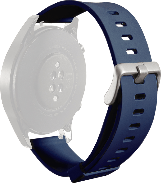 Bracelets Silicone Icon Universel 22mm Bleu Puro