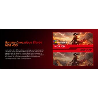 Ecran 27'' HKC G27H2P gaming 2560x1440 Fast IPS 16:9 200Hz 1200:1 1ms 350cdm² 2xHDMI DP AO VESA 100x100 Incli Reglab haut 100mm Pivot Pied HAS - vue 5