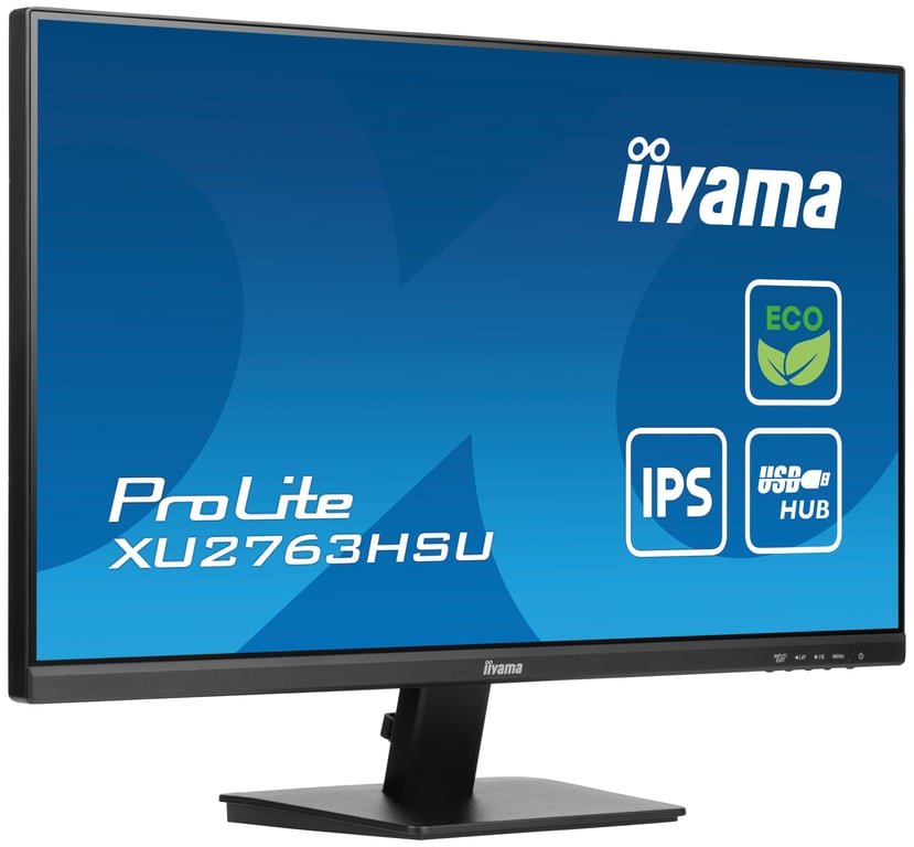 Ecran IIYAMA 27' dalle IPS LED Ultra mince 16:9 1920x1080 3ms 250 cdm2 100Hz 1xHDMI 1xDP 2xUSB HUB 3.2 HP 2x2W VESA 100x100 TCO produit ECO Neuf - vue 2