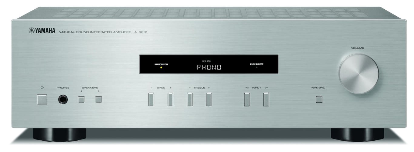 YAMAHA Ampli stéréo A S201 SI 2 x 5 entrées dont 1 entrée Phono Mode Pure Direct Compatibles fiches bananes Enceint - vue 8