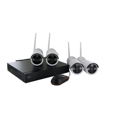 Kit di videosorveglianza wireless NVR + 4 telecamere - DIO CONNECTED HOME - 3MP