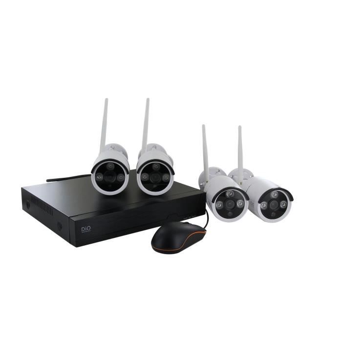 Kit vidéo de surveillance NVR sans fil + 4 caméras DIO CONNECTED HOME 3MP