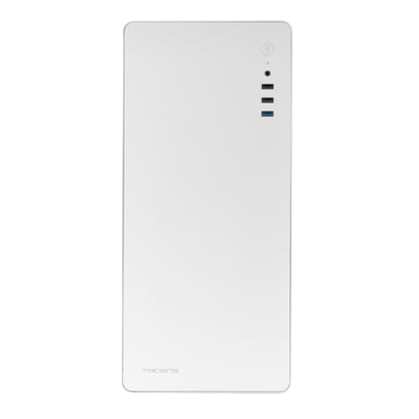 Tacens ENSIS, Caja PC ATX, Diseño Completamente Metálico, Estructura Robusta Ultrarresistente, Semitorre con Ventilador 120mm FDB Ultrasilencioso, USB 3.0, Blanco