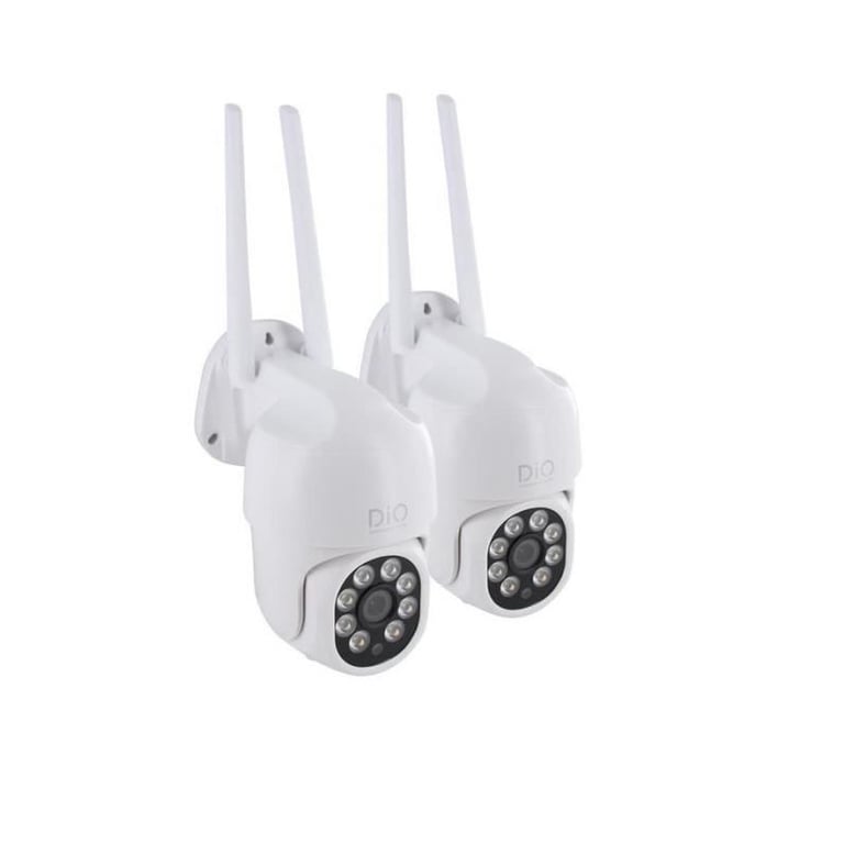 Caméras extérieures DIO CONNECTED HOME Lot de 2 Dual band filaires rotatives 4MP - vue 2