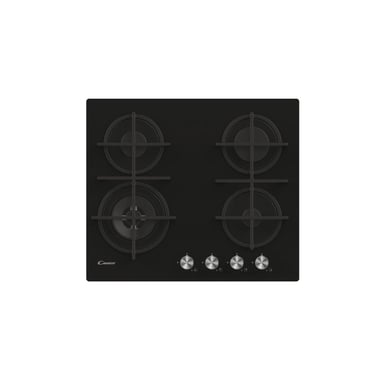 Candy CDK6GF4WEKB Table de cuisson à gaz encastrable 4 feux Noir - Neuf