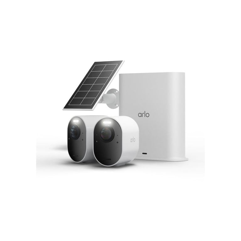Caméra de sécurité extérieure ARLO Ultra 3 4K Kit 2 caméras avec Smart Hub et panneau solaire Blanc - Neuf