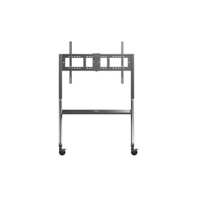 ViewSonic VB-STND-009 Carrello con ruote, compatibile con LFD da 55'' a 105'' Ruote a 360° silenziose e regolabili in altezza con freni a sgancio rapido