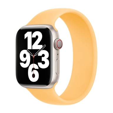 Bracelet Boucle unique en Silicone pour Apple Watch | 44/45/46/49 mm - Taille 12 - Sunglow