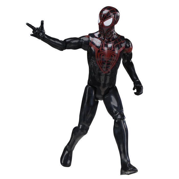 Figurine Miles Morales 30 cm, Titan Series, jouets de super-héros pour enfants, Marvel Spider-Man, des 4 ans - Neuf