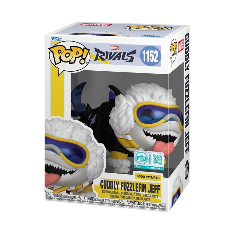 Figurine Funko Pop Marvel Rivals Cuddly Fuzzlefin Jeff Limited Edition Supreme - vue 5