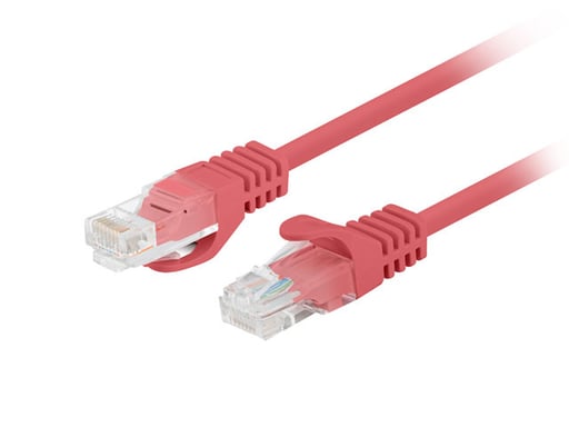 Lanberg PCU6-20CC-0100-R câble de réseau Rouge 1 m Cat6 U/UTP (UTP) - Neuf