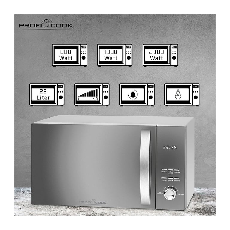 Micro-Ondes Proficook PC-MWG 1176H – Capacité 23L, Puissance 2300W - vue 3